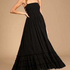 Lulus black maxi dress